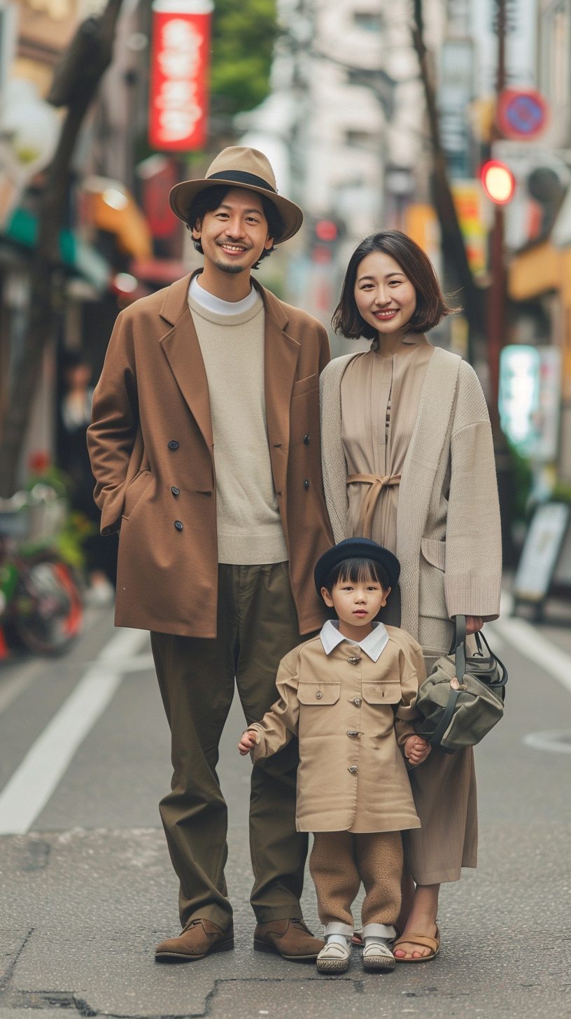 AIストリートスナップ 洋平（ようへい）、真理子（まりこ）、瑛太（えいた）