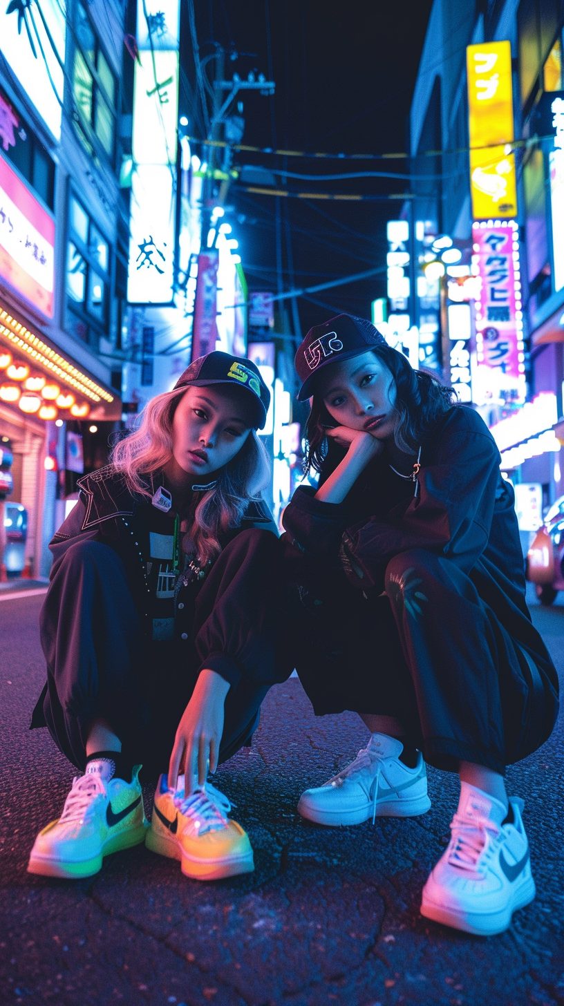 AIストリートスナップ 梨花（りか）、葵（あおい）