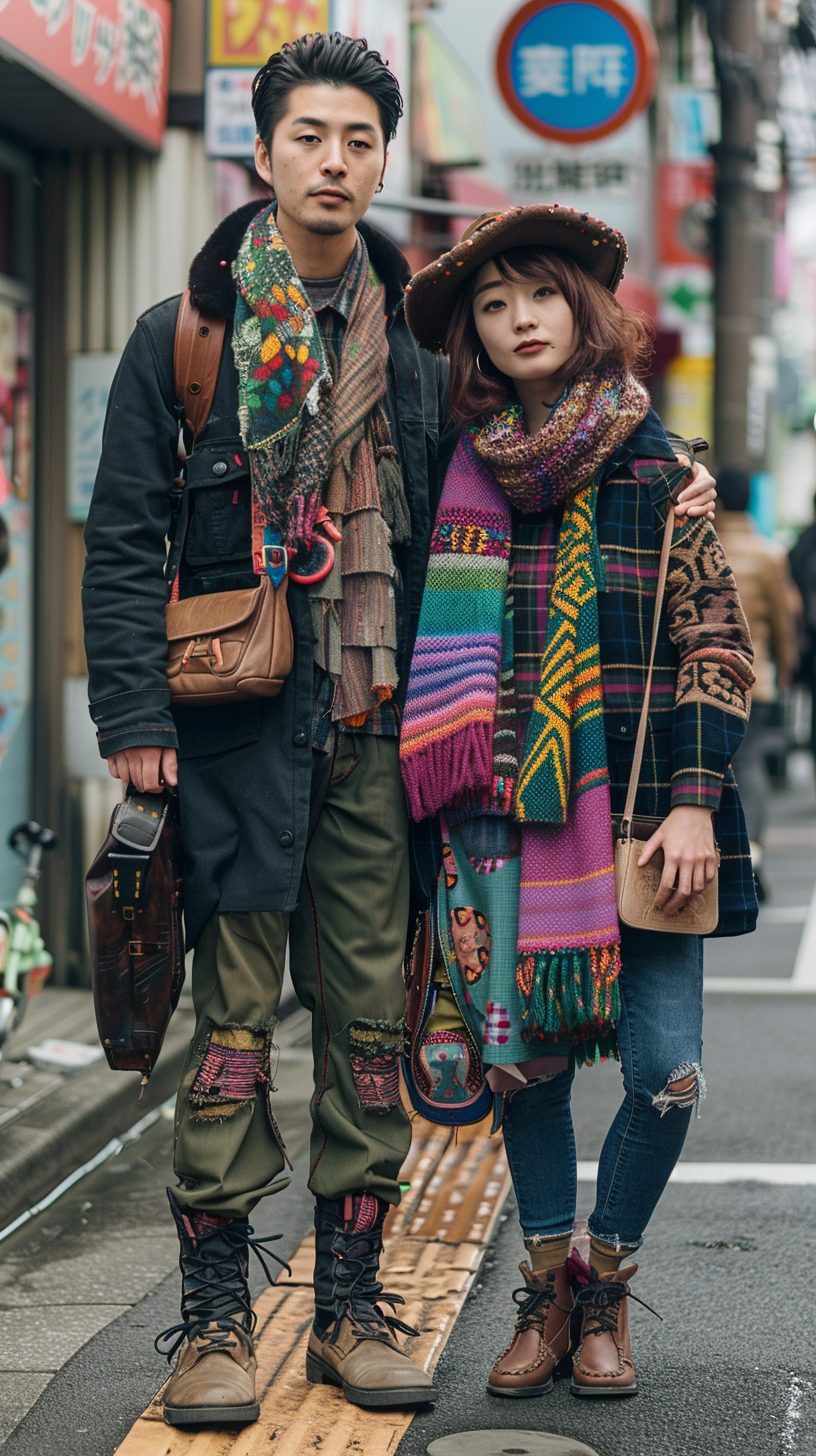 AIストリートスナップ 健二（けんじ）、麻里（まり）