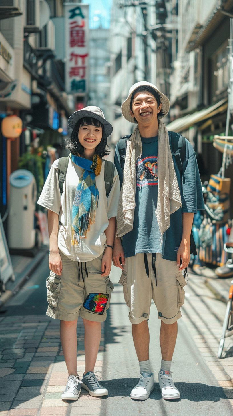 AIストリートスナップ 健太さん、愛さん